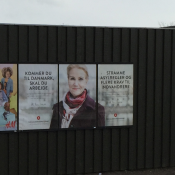 Rechte Sprüche bei den Sozialdemokraten - Dänisches Wahlplakat 2015. (Foto: Bomsdorf)